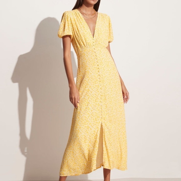 Faithfull the Brand Dresses & Skirts - NWT Faithfull the Label Bellavista Midi Dress Careyes Floral Marigold Size Large